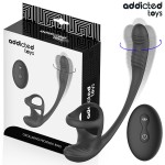 ADDICTED TOYS - ANAL PLUG WITH VIBRATION AND 360 WAVING AND TESTICLE STIMULATOR